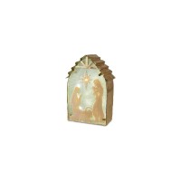 Trans Pac Light Up Nativity (White/Gold)