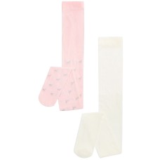 Trimfit Girls 2-Pk. Glitter Heart & Solid Tights