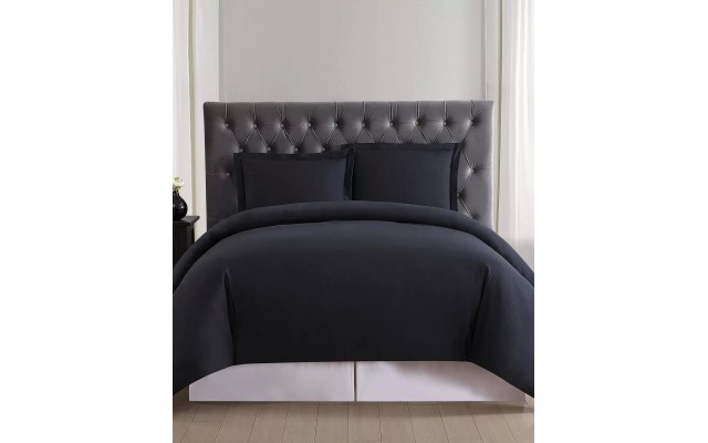  Everyday Duvet Set Bedding, Black, Twin XL