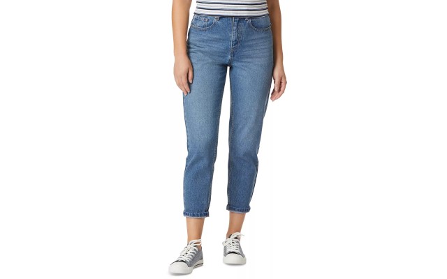 Juniors’ Rigid Mom Jeans, Light Blue/3