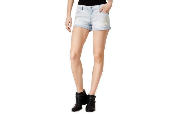  Girl Juniors’ Ripped Denim Shorts, Empire Sun, 11
