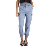 Vanilla Star Juniors’ Smocked-Waist Jogger Pants, Azure Blue, XL