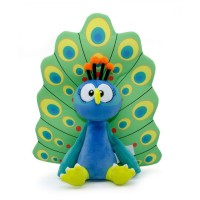 VeeFriends Collectible 10″ Practical Peacock Plush Toy, Green