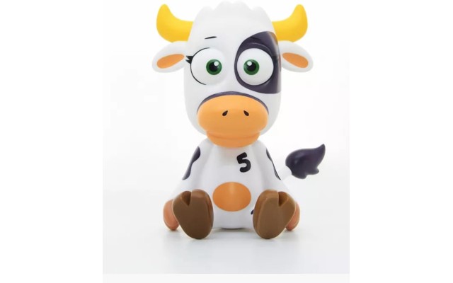 Collectible 6″ Vinyl Common Sense Cow Figurine, White