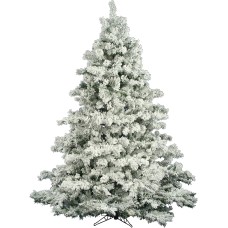 Vickerman 6.5′ Flocked Alaskan Pine Artificial Christmas Tree Unlit, White