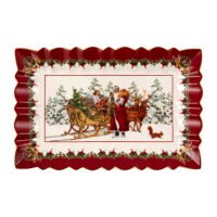 Villeroy & Boch Toy’s Fantacy Rectangular Cake Plate Santa with Sleigh