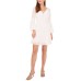  Tiered Clip Dot Dress, Large