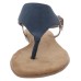  Women’s London Flat Sandal, Navy, 11M