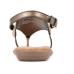  Women’s London Flat Sandal, Taupe, 8M
