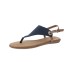  Women’s London Flat Sandal, Navy, 11M