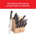  Professional “S” 20-Pc. Cutlery Set, Black