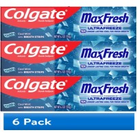 (18 pack) Colgate MaxFresh Knockout Mint Toothpaste, 3 Pack, 6.3 oz