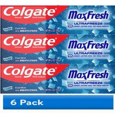 (18 pack) Colgate MaxFresh Knockout Mint Toothpaste, 3 Pack, 6.3 oz