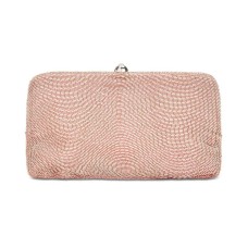 Adrianna Papell Navi Beaded Clutch (Pink)