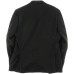  Mens Traveler Woven Notch Lapel Two-Button Suit Jacket, Black, 42 T
