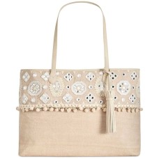 Angel by L. Martino Extra-Large Boarding Handbag Tote, Natural, OS AGL032A16