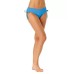  Ruched-Side Bikini Bottoms, Turquoise, Large