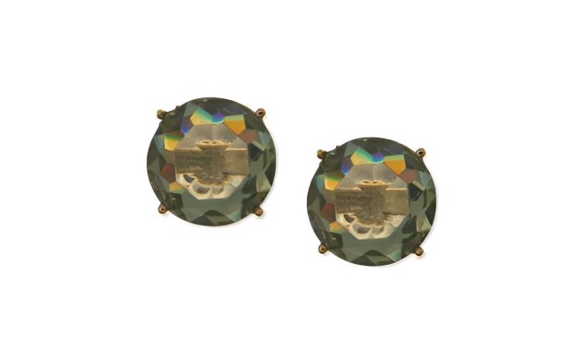  Gold-Tone Light Honey Round Stone, Light Honey