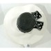  Womens Church Ornate Hat (Black/White, One Size)