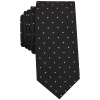 Bar III Men’s Canyon Dot Skinny Tie (Black)