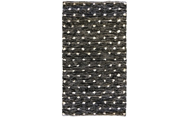  Cotton Tufted-Dot 27″ x 45″ Accent Rug Bedding, Charcoal