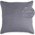  Bamboo Quilted Euro Sham in Platinum – Pillow Cover