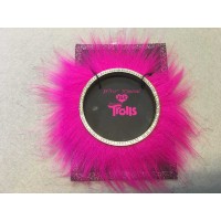 Betsey Johnson xox Trolls Faux-fur Bangle Bracelet – Pink