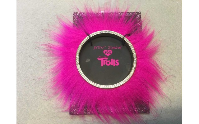  xox Trolls Faux-fur Bangle Bracelet – Pink