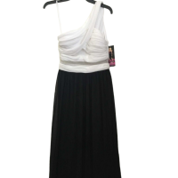 Blondie Nites Black and White Dress (Size: 3)