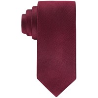 Calvin Klein Men’s Silky Solid Tie – Burgundy