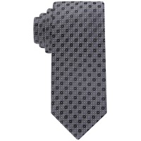 Calvin Klein Men’s Textured Dots Tie – Charcoal
