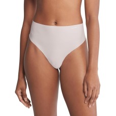 Calvin Klein QD3864 Women’s Invisibles High-Waist Thong Panty, Cloud Gray Medium