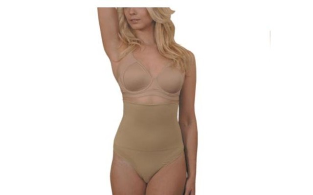  Seamless High-Waist Control Thong – Nude – L – 