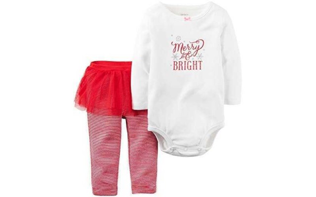 Carter’s Baby Girls’ 2 Pc Sets 119g105, Red, 3M