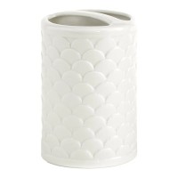 Cassadecor Duomo Toothbrush Holder – White, 2.83″D x 4.13″H