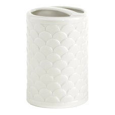 Cassadecor Duomo Toothbrush Holder – White, 2.83″D x 4.13″H