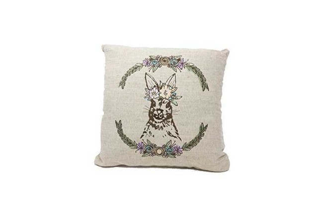 Celebrate Shop Forest Creature Decorative Throw Pillow Fox & Rabbit (Rabbit)