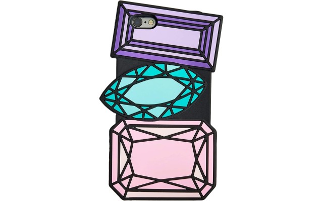 Celebrate Shop Gems iPhone 6/6s Case; Purple, Blue & Pink