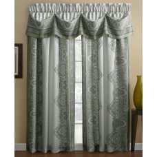 Chapel Hill by Croscill Countess Valance, 72-Inch by 16-Inch, Sage