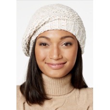 Charter Club Velvety Solid Chenille Beret (Ivory, One Size)