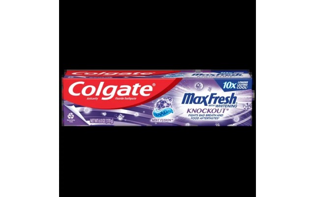  Maxfresh With Whitening Knockout Mint Fusion Toothpaste, 6 Oz