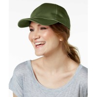 Collection XIIX Satin Baseball Cap, Olive (Green,One Size)