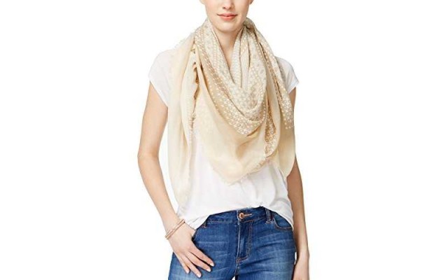  Women’s Bleached Denim Scarf Trusty Tan One Size