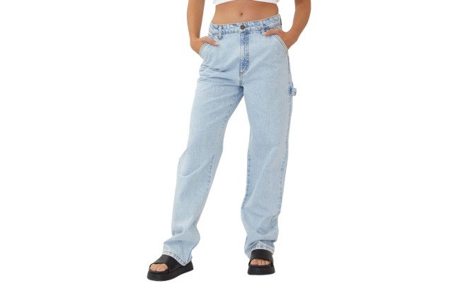  Women’s Carpenter Denim Jeans, Barlee Blue, 10