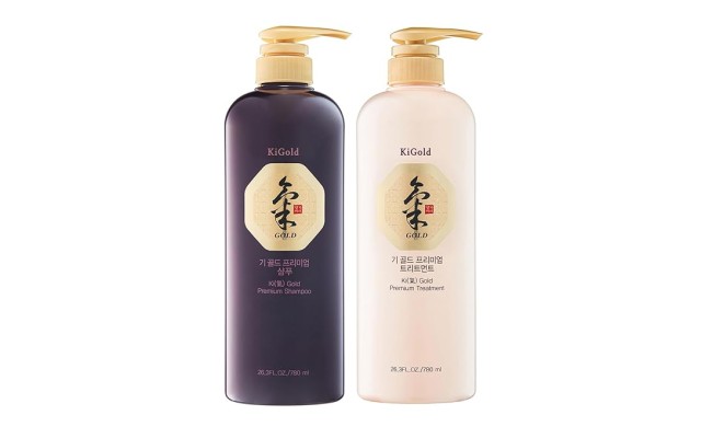  – Ki Gold – Premium Shampoo + Treatment Set for Hair Loss, Thin Hair, Gray Hair Prevention and Treatment, Medicinal Herbal Shampoo, All Natural, Korea’s No. 1 Hair Brand