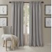 Elrene Cachet 3-in-1 Lined Rod Pocket Window Curtain Drape Panel, 52″ x 84″, Silver