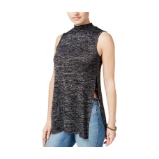 Freshman Juniors Side-Slit Mock-Neck Tunic (Dark Galaxy, Small)