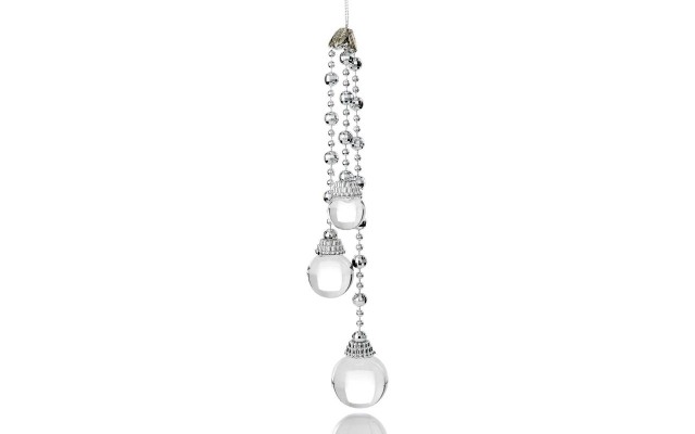  Dangling Ball Ornament (Silver)