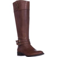 INC International Concepts Womens Frankll Closed Toe Knee High (Cognac, Size 7.0)