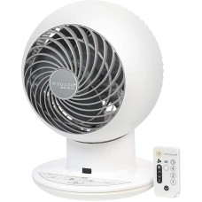 IRIS USA WOOZOO Air Circulator Fan with Remote, Oscillating, 5 Speeds, Quiet Motor, Small Fan for Bedroom, Office, Dorm, White